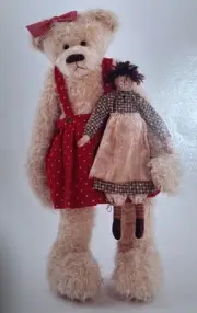 2003 B. Irwin Bears Pattern “SOPHIE ANN” 22” Bear & 12” Rag Doll Pattern