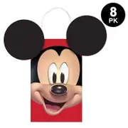 8 Pack Mickey Mouse Forever Create Your Own Paper Kraft Bags Kids Birthday Gift Bags