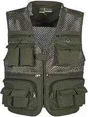 [KiRYu] Dickly multiple pocket Outdoor Fishing Mesh Photography Hunting Waistcoat