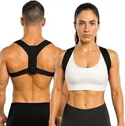 Posture Corrector Back Brace- For Men, Women And Teens Adjustable Posture and comfortable Support, Strap Upper Back Support Shoulder - Pain Relief Neck Pain Relief Spinal Alignment Ergonomic Posture Trainer Device