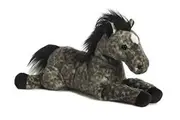 Aurora Adorable Flopsie Jack Stuffed Animal - Playful Ease - Timeless Companions - Gray 12 Inches