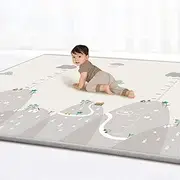Baby Play Mat Large Thickened Baby Soft Foam Crawling Mat, Double-Sided Waterproof Portable Play Nursery Rug Carpet for Both Kids Toddler Infants 79 x 71 x 0.4 Inches