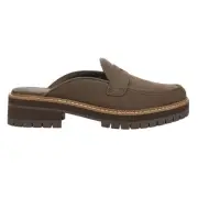 TOMS Cara Mule Lug Sole Loafers Womens Green 10021361T-300