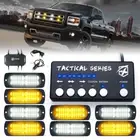 24 LED Grille Side Marker Strobe Light Hide a way Beacon lighting 8x flash lamps