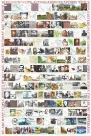 Poster Lake Pepin History - B-24 Bomber Sea Wing Mark Twain Goran Pesic Wapasha
