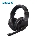 川茂生活百貨 《RASTO》RS34 黑武士電競頭戴耳機麥克風 贈轉接線