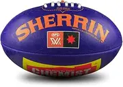 Sherrin AFLW Replica All Surface Football, Purple, Size 4