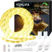 40Ft LED Rope Lights, Dimmable 432 Leds IP65 Waterproof Outdoor Indoor Linkable