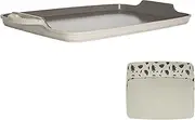 Goodful All-in-One Double Burner Griddle, Ceramic Nonstick, Durable Cast Aluminum, Oven Safe and Dishwasher Safe, Made Without PFAS, PFOA, PFOS & PTFE, 18-Inch x 11-Inch, Linen
