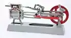 Steam Engine Model Working Piston,Slide Valve and Link Motion Section Free ship'