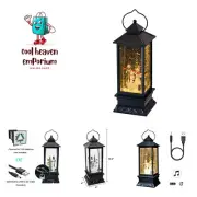 Lighted Water Lantern Glittering with Music Battery Operated and USB Powered ...