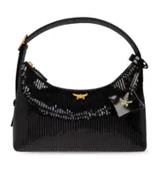 sequined shoulder bag One size BLACK