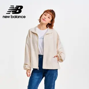 【New Balance】 NB 拉鍊風衣外套_女性_杏色_WJ41500LIN