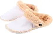 Healeved 1Pair Cozy Plush Hole Shoe Inserts Detachable Easy to Clean Winter Liner for Men Women Comfortable Warm Replacement for Clogs Hole Shoes for Cold Weather