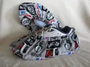 NBA Brooklyn Nets. Bowling Shoe Covers. Cotton, lined, vinyl soles. Men's 10-12