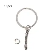 10 PCS Metal Snake Chains Key Rings Chain Buckle Alloy Material for DIY Jewelry