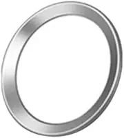 DOITOOL Copper Polymer Material Home Button Sticker Metal Touch White Silver Trim