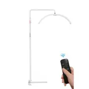 36W 3200K-5600K Dimmable Led Video Light for Phone Half Moon Floor Fill Light