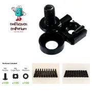 Durable Zinc M6 Cage Nuts and Screws Set for Server Rack Installations - 100 pcs