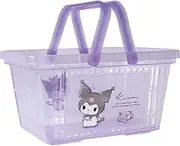 Tees Factory SR-5542877NK Sanrio Clear Chara Basket, Nuance/Kuromi, H5.1 x W 9.8 x D 7.1 inches (130 x 249 x 180 mm)