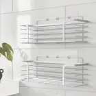 Shower Caddy Bathroom Organiser-2 Pack-Self Adhesive Bath & Shower Shelves-No Dr
