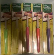 5 Clover Needlecraft Amour Crochet Hook Sizes 6.5mm - 10.0mm Easy Grip