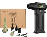Ac-27 Air Duster, Ac-27 Turbo Fan, 2025 Upgraded 130000rpm Electric Air Duster, Car Dryer Air Blower, Rechargeable Cordless High-Speed Air Blower (Vacuum kit+Multi-Function Nozzle kit)