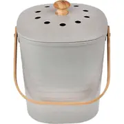 Eco Basics Kitchen 6L Compost Waste Bin Container Bucket w/Liners/Filter Granite