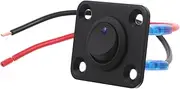 HEALLILY Waterproof Boat Type Cat Eye Switch Rocker Switch Panel for Rv Car Truck Built-in Light Easy Control