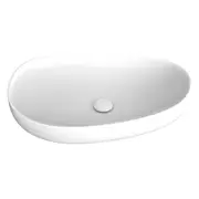650*400*100mm Pebble Ceramic Large Above Counter Basin Gloss White/Matte White/Matte Khaki/Matte Olive/Matte Black