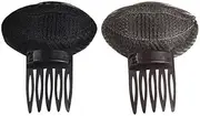 AIMALL 2PCS DIY Invisible Hair Puff Sponge Pad, Fluffy Volume Increase Comb Clips for Girls, Natural Quick Hairstyle Enhancer, Instant Hair Volume Styling Tool