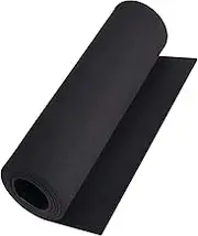MEARCOOH Black eva Foam roll, (1mm to 10mm) Premium Cosplay EVA Foam Sheet,2mm Thick,49x13.5,High Density 86kg/m3 for Cosplay Costume, Crafts, DIY Projects by