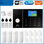 WIFI GSM Smart Life Alarms System Works With Alexa Wireless Security Home Alarms