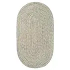 Capel Rugs Worcester Indoor Outdoor Tweed Country Braided Oval Rug Light Green