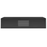 1.8m Black Glacia Floating TV Unit