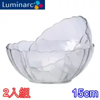 在飛比找momo購物網優惠-【Luminarc 樂美雅】強化玻璃蓮花造型沙拉碗15cm(