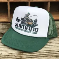 在飛比找蝦皮購物優惠-Shimano 釣魚德比風格復古 80 年代卡車司機帽子 S