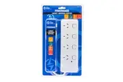 The Brute Power Co 4 Individual Switches Socket Port 1m Cord 10A Power Board