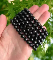One Black Tourmaline Bracelet 8mm