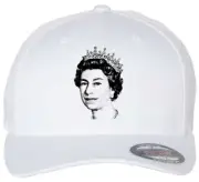 Queen Elizabeth II RIP Majesty Hat Flexfit Baseball White Cap Printed Emblem