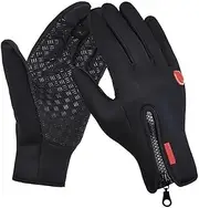 [Rrlihjgu] Thermal Gloves,Anti-Slip Touchscreen Thermal Gloves for Men Women | Windproof Thermal Gloves for Running Cycling