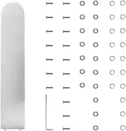 HAUAGEZWU Electric Scooter Battery Compartment Bottom Cover Fit for Xiaomi M365 Pro 1S Plate Stainless Steel Metal Screws Parts