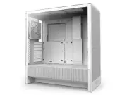 NZXT H5 Flow (2024) Compact Mid-Tower ATX Airflow Case - White CC-H52FW-01