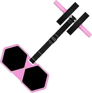 Ab Roller with Kneeling Pad Non Slip Handle Double Wheels with Elastic Strap for Exercise Ab Core Workout Indoor
