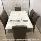 White Quartz Agate Counter Dining Table , Agate Hallway Furniture Christmas Sale