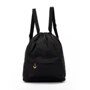 KC-SK01 Travel Waterproof Storage Bag Wet Dry Seperated Drawstring Bag Light Weight Backpack 24 BLACK