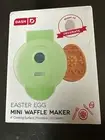 Dash Easter Egg Mini Waffle Maker-4" Cooking Surface-Non Stick-350 Watts