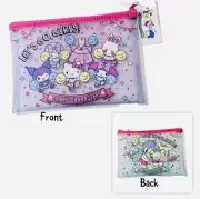 Sanrio x Daiso Hello Kitty Tuxedo Sam Pink Blue Dual Design Flat Pouch Case