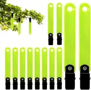 Reflective Tacks for Trail Signage - High Visibility Tree Marker with Clips - Reflective Hunting Push Pins, Waterproof PVC Signage Tape for Aper Hunting