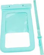 [HOMSFOU] Phone Case Pouch Depth Floatable Bag for Swimming Diving and Water Sports Durable Transparent Design with Lanyard Options